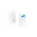 Вставка 22,5x45 KeyStone 1 порт NIKOMAX (NMC-PM1P-PH-WT)