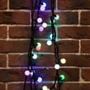 Гирлянда Мультишарики 175 мм 10 м черный каучук 80 LED цвет RGB 303679