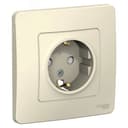 BLANCA скрытой установки розетка с заземлением со шторками, 16А, 250В, молочный BLNRS001112 Systeme Electric