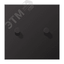 Плата центральная для выключателей, 1 пост, 2 тумблера, конус, металл, dark, LS1912 JUNG