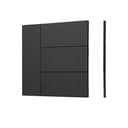 INTELLIGENT ARLIGHT Накладка панели KNX234GSUF Black Backlightless IARL IP20 Металл 2 года 052878