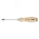 Отвертка с деревянной рукояткой ударная PH 2Х100