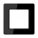 Рамка 1-я для горизонтальной/вертикальной установки Серия- AFlow Материал- термопласт. Цвет- черный