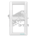 Рамка 2 поста с полем для надписи белая