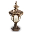 Светильник садовопарковый Feron PL4043 шестигранный на постамент 60W 230V E27 черное золото 11423