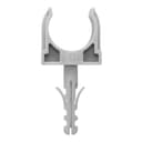 Крепеж-клипса с дюбелем серая d32 мм (25шт/500шт уп/кор) Промрукав