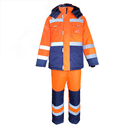 Костюм утеплённый мужской НОРДИК куртка, полукомбинезон цв. оранжевый, т.синий 52-54 104-108/182-188