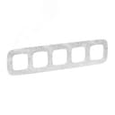 Valena ALLURE Рамка 5 постов Нарцисс хром универсальная Legrand Euro