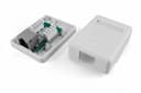 Розетка компьютерная RJ-45 (8P8C) 5е Hyperline SB1-1-8P8C-C5e-SH-WH