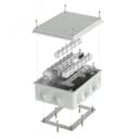 Коробка огнестойкая для о/п 40-0320-FR6.0-40 Е15-Е120 RAL7035 200х150х75 (5 шт/кор) 40-0320-7035-FR6.0-40 Промрукав