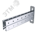 Консоль двойная 41х41мм основание 200мм горячеоцинкованная