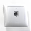 СЕЛЕНА Розетка телефонная скрытой установки одноместная РТ1-398, слоновая кость Кунцево