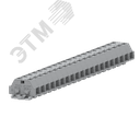 Клемма TB 2-2 с бок. подключ. с крепеж.фланцами, серая