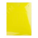 Табличка эластичная 67х15мм. Клейкое основание. Винил. Желтая (7 шт. на пластине, упак. по 10 листов)