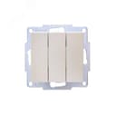 Vesna Выключатель 3-ой жемч. бел. перл.