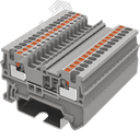 Клемма TP 1-1 проходная Push-in, сечение 1,5 мм. кв., серая