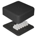 Коробка распределительная ОП 78х78х30мм 6 выходов 10А 6 контактов крышка с винтовым креплением клеммный зажим материал – полипропилен IP41 черн. Epplast 170221