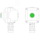 Пост управления взрывонепроницаемый из алюминия LCSD-01-B-MC-L1G(220)x1-PCMB-KA3MHK