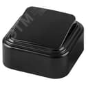 Выключатель наружный одноклавишный 250В, 6А, IP20, черный,