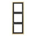 Рамка 3-я для горизонтальной/вертикальной установки  Серия- LS990  Материал- металл  Цвет- классическая латунь