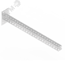 Консоль с опорой 40х40 L600 s:1,5 мм П-образная оцинкованная