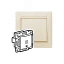 VALENA Кнопка 12В с подсветкой с символом Звонок слоновая кость