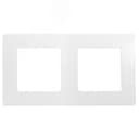 ETIKA Рамка 2 поста белая