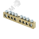 Шина нулевая с заземлением 63.08 латунь sn0-63-08 EKF