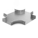 Переход крестообразный плавный 300х100х80, толщина 0,7 мм, Сендзимир цинк