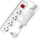 Удлинитель бытовой 4х3м с заземлением с выключателем 10А S-304 9631990 Универсал