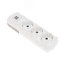Колодка PREMIUM 3 гнезда, с/з, 2 USB, белый