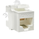 Модуль Keystone RJ45 CAT6 неэкр180 градусов белый