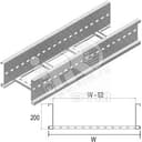 Кабельный лоток лестничного типа серии WIDE SPAN, высота - 200 мм, ширина - 518 мм, длина - 6000 мм, кратность - 6м, HD - Оцинкованная сталь (методом горячего цинкования)