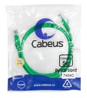 Патч-корд Cabeus PC-UTP-RJ45-Cat.5e-1m-GN (U/UTP, CAT.5E, PVC, 1 м, зеленый) (7454c)