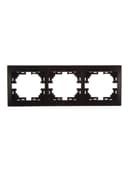 Рамка 3-м Mira горизонт. черн. бархат LEZARD 701-4200-148