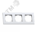 Аксиома Рамка трехместная МРФИ11.16.00.00, белый Кунцево-Электро