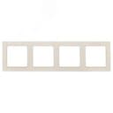 Стокгольм Рамка 4-местная белая