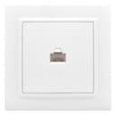 Розетка Минск RJ-45 1-местная СП белая EKF
