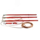 Заземление переносное ЗПЛ-10Э-3 для ВЛ до 10 кВ S=70 с 3 несъемные штанги