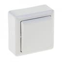 ХИТ Выключатель одноклавишный наружный 250В 6А белый