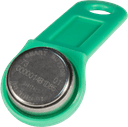Ключ с пластиковым держателем Tantos TM1990A iButton TS (зеленый) TM1990A-F5