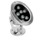 Светодиодный прожектор подводный Feron LL824 9W AC24V низковольтный RGB металлик 14080160mm IP68 48468