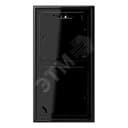 Коробка для накладного монтажа с негорючим основанием 2-я для горизонтальной/вертикальной установки в комплекте с рамкой для установки устройств и накладок серии LS990 Материал- дуропласт Цвет- черный