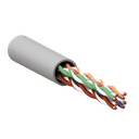 Кабель витая пара TERACOM PRO Cat.5E U/UTP 4 пары solid 24AWG оболочка LSZH нг(А)-HF цвет серый (упак. 305м) EKF