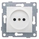 Розетка однопостовая Ugra б/з с з/ш, механизм, 16А, 250В, белый GUSI Electric