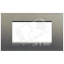 LivingLight Рамка прямоугольная 4 поста Серый шелк