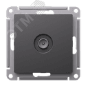 ATLASDESIGN TV РОЗЕТКА оконечная 1DB, механизм, БАЗАЛЬТ