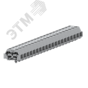 Клемма TB 2-2 с бок. подключ. с защелк. ножками, серая