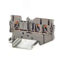 Клемма проходная, зажим push-in, 3 точки подключения, 2.5 кв.мм, серая DKC