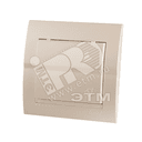 DERIY Розетка с/з с крышкой ПБТ жемчужно-белая металлик